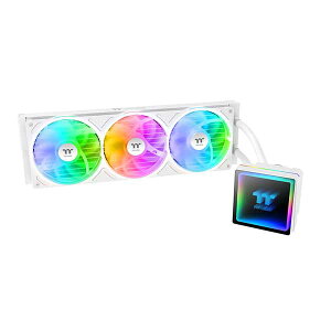 Thermaltake TH360 V3 ARGB Sync Snow All-In-One Liquid Cooler �I�[���C������ 360mm ����CPU�N�[���[ �z���C�g�bCL-W468-PL12SW-A