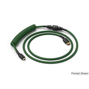 Glorious Coiled Cable - Forest Green �L�[�{�[�h�pUSB�R�C���P�[�u�� �t�H���X�g�O���[���bGLO-CBL-COIL-FG