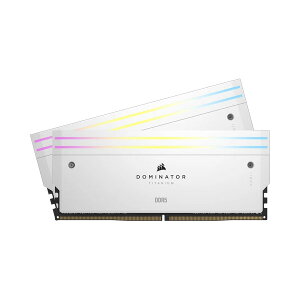 Corsair 32GB(16GBx2) DDR5-6400MT/s(PC5-51200) 32-40-40-84 UDIMM XMP 3.0 DOMINATOR TITANIUM WzCg RGB LED 1.4VbCMP32GX5M2B6400C32W