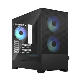 Fractal Design Pop Mini Air RGB Black TG Clear Tint ミニタワー型PCケース ブラック｜FD-C-POR1M-06
