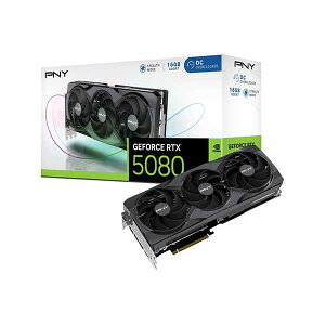 PNY GeFORCE RTX 5080 16GB Overclocked TripleFan OC�d�l�̃O���t�B�b�N�{�[�h�bVCG508016TFXPB1-O