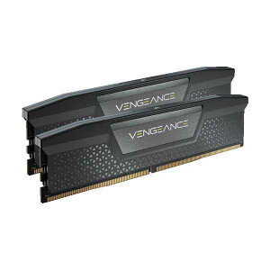 Corsair VENGEANCE 64GB(32GBx2) DDR5 6000MHz(PC5-48000) UDIMM Black 1.4V �u���b�N�bCMK64GX5M2B6000C30