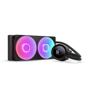 NZXT Kraken Plus 240 RGB v2(Black) 240mm RGB AIO�t�̃N�[���[ 1.54�C���`LCD�t�� �u���b�N�bRL-KR240-B2