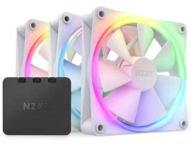 NZXT F120 RGB Triple Pack 120mmファンx3 & RGB照明コントローラ ホワイト｜RF-R12TF-W1