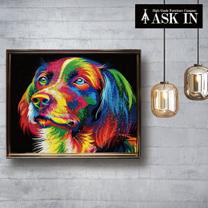 �N���X�^���A�[�g ���� 86x66cm �� �h�b�O ���� �J���t�� �A�[�g�p�l�� ������� �L���L�� ���_�� ���� �S�[�W���X �I�t�B�X �T���� �J�t�F �X�� ���e�@ �o�[ ���X�g���� �J�Əj�� �V�z�j�� 