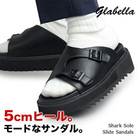 厚底サンダル GLABELLA GLBT-263 シャークソール スライドサンダル グラベラ メンズ 紳士 靴 シューズ