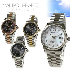 「電池交換不要」。ソーラーエネルギーで時を刻み続けます。 腕時計 Mauro Jerardi ソーラーウォッチ MJ037マウロジェラルディ メンズ 紳士 腕時計 時計 太陽光 ソーラー ビジネス カジュアル 10気圧防水 通販