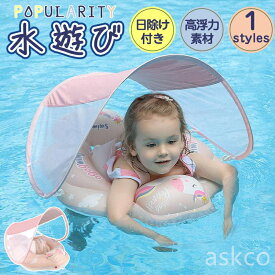 【赤字覚悟！】送料無料 ベビー浮き輪 ベビーフロート 赤ちゃん用 子供用 うきわ お風呂浮き輪 首 屋根付き ズ 6ヶ月～30ヶ月適用 スイミングリング 水泳 水遊び 知育用具 プール 浴槽 可愛い デビルフィッシュ柄付き 出産祝いや誕生日やプレゼントに最適