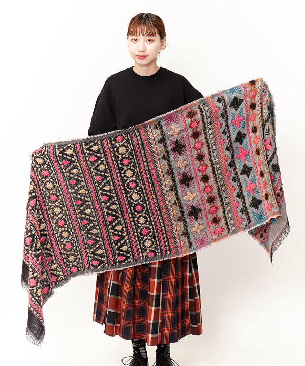 楽天市場】as know as 手刺繍いっぱいストール レディース 小物 