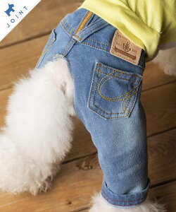 as know as Na刺繍カットソーデニムPT 犬 カットソー パンツ カットデニム デニム かわいい おしゃれ ドッグウェア 犬服 カジュアル デワン