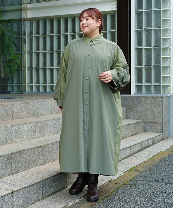 楽天市場】as know as ギャザシャカワンピ レディース 大きいサイズ 