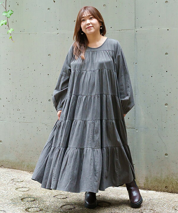 大きいサイズ 5 新品 接触冷感シャツワンピース アズノゥアズオオラカ 