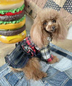 as know as バリスタ☆CHKOP 犬 ワンピース バリスタ ドッグウェア 犬服 かわいい おしゃれ カジュアル デワン
