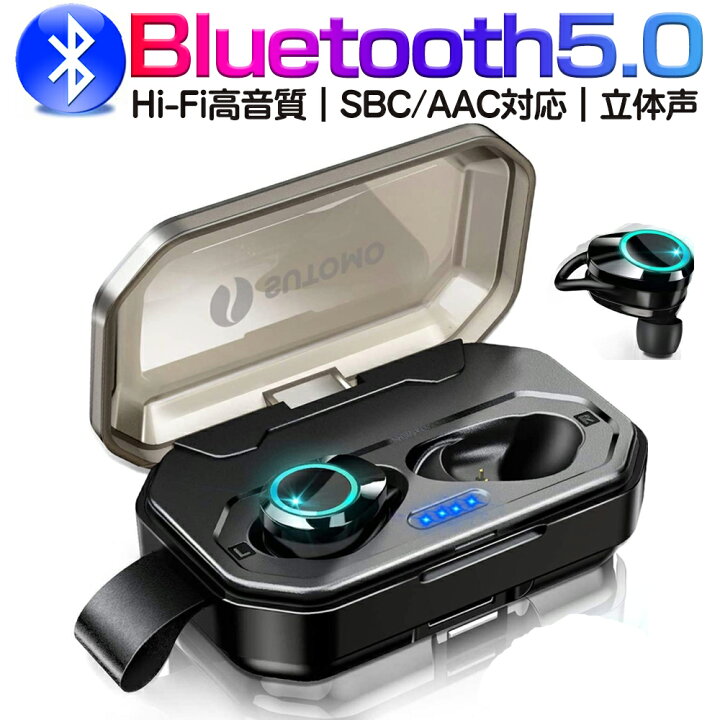 楽天市場 楽天スーパーsale 3500mah収納ケース付き ワイヤレスイヤホン Bluetooth イヤホン ブルートゥース イヤホン 両耳 高音質 ノイズキャンセリング 左右分離型 イヤホン 自動ペアリング タッチ式 マイク内蔵 Siri対応 Iphone Ipad Android適用 送料無料