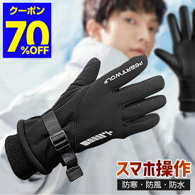 赤字1,497円!!＼70%OFFクーポンで／ 防寒手袋 スマホ対応 グローブ 手袋 防寒 撥水加工 防滴 裏起毛 保温 防風 滑り止め てぶくろ 裏フリース 自転車 バイク 暖かい 冬 秋 バイク キャンプ 登山 釣り ウォーキング サイクリング ランニング スポーツ 男女兼用 送無