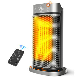 【クーポンで5,390円】 セラミックヒーター 人感センサー 1秒速暖 ファンヒーター AI恒温 90°首振り 省エネ 転倒自動オフ 大風量 足元 ヒーター 小型 脱衣所 電気ストーブ 寒さ対策 大風量 リ