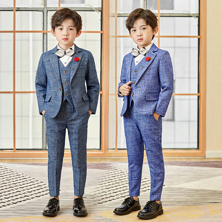 楽天市場】キッズ服 子供スーツ 新作 4点セット 5点セット 6点セット  
