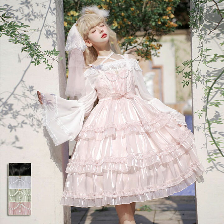 楽天市場】ロリータ ジャンパースカートコスプレ ワンピース 全4色  