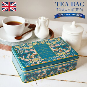 紅茶 缶入り ティーバッグ 72p 英国 ニューイングリッシュティー 不思議の国のアリス ソングトラッシュ インスタント ティン缶 TEA アールグレイ アフタヌーンティー 紅茶パック おしゃれ 可