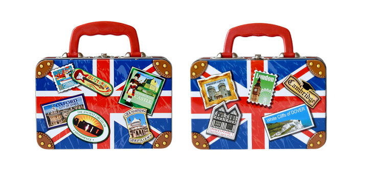 楽天市場 チャーチル トランク缶 イングリッシュトフィー ティン缶入り イギリス Churchill S お菓子 キャラメル ソフトキャンディ スーツケース ユニオンジャック ブリキ缶 エンボス缶 イギリス土産 おもたせ 輸入菓子 ギフト Fd598 Montagne 楽天市場店