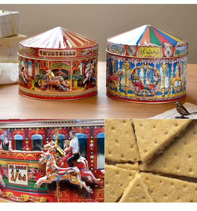 楽天市場 チャーチル メリーゴーランド缶 ショートブレッド ティン缶入り おしゃれ かわいい Churchill S Carousel カルーセル缶 ブリキ缶 レトロ缶 お菓子 クッキー ビスケット イギリス土産 おもたせ 手土産 スイーツ ギフト プレゼント 誕生日 Fd795 Montagne 楽天
