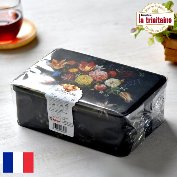 楽天市場 ラ トリニテーヌ フラワー缶 ティン缶入り 厚焼きパレット 薄焼きガレット 300g La Trinitaine ラトリニテーヌ かわいい おしゃれ お菓子 焼菓子 花柄 Flower アンティーク フランス お土産 おもたせ 手土産 スイーツ ビスケット クッキー ギフト 母の日