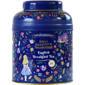 紅茶 BIG缶入り ティーバッグ80袋 ニューイングリッシュティー ティン缶 TEA 英国 アールグレイ インスタント ヴィンテージヴィクトリアン アフタヌーンティー 大容量 おしゃれ缶 ブリキ缶 レ