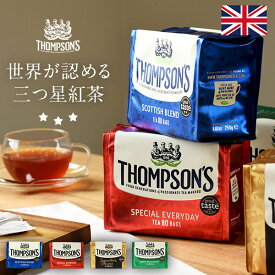 紅茶 トンプソンズティー 250g ティーバッグ80袋 THOMPSON'S TEA 英国 イギリス アッサムティー 三つ星紅茶 茶葉 お茶 ミルクティー ティーパック インスタント 大容量 おしゃれ イギリス土産 おもたせ 手土産 ギフト プレゼント FD798