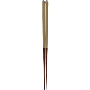 日本製 色漆塗分け先細箸 単品 23cm 一膳 大人用 国産 箸 おしゃれ 滑り止め加工 天然木 男性用 女性用 先が細い ツートーンカラー カラフル カジュアル シンプル ナチュラル 桐箱変更対応 お