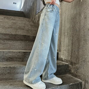 LbY fjpc W[Y Jeans _Xߑ Opc q WjA ̎q fj Xg[g Chpc W[p w w t H ؍ 120cm 130cm 140cm 150cm 160cm 170cm