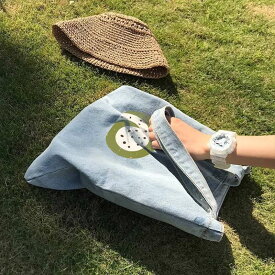 トートバッグ エコバッグ かごバッグ レディース シンプル/スクエア デニム生地 柄物 おしゃれ鞄 バッグ ハンドバッグ 軽量 お出かけ キャンプ レジャー 上品 大人 かわいい
