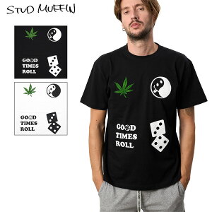 �X�^�b�h�}�t�B�� T�V���c STUD MUFFIN ����T�V���c �����Y �j�� �t �� �u�����h �X�g���[�g �I�[�o�[�T�C�Y �l�C �a���� �v���[���g �M�t�g stdmfn24ss007 �u���b�N �z���C�g M L XL