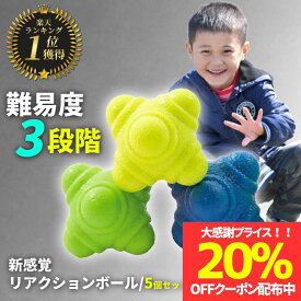 【期間限定！20％OFFクーポン配布】【楽天1位】リアクションボール 反射神経 動体視力 バウンドボール イレギュラーバウンド トレーニング バウンド イレギュラーボール 瞬発力 集中力 判断力 ボール 練習 野球 テニス サッカー スポーツ トレーニングツール 室内 屋外