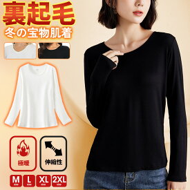 ＼本日の目玉！500円/枚 76％OFFクーポン★今だけの特別価格&2枚購入で ／ あったか 極暖裏起毛インナー ヒートテック あったか インナー あったかグッズ　インナー レディース 裏起毛インナー インナー 裏起毛 カットソー レディース レディース インナー 防寒インナー