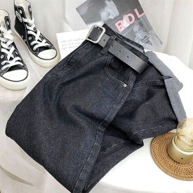 ＼★店内全品42％OFF!クーポン配布中お買い物マラソン限定SALE！／美脚美尻 ワイドデニムパンツ レディース ハイウエスト ダメージ加工 3タイプ 6カラー ジーンズ 体型カバー