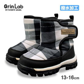 【送料無料】スノーブーツ キッズ ベビー Grin Lab 男の子 撥水 防寒 マジックテープ スノトレ☆全2色【スーパーセール】