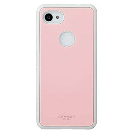 GRAMAS COLORS""Glassty"" Glass Hybrid Shell Case for Google Pixel 3a XL (ピンク)