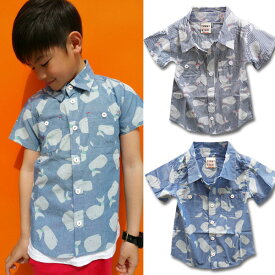 楽天市場 韓国子供服 クジラ シャツの通販