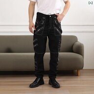 普段使い ゆったり 男性用 オールシー スタイル 大きいサイズ ハトメ仕様 カーゴパンツ ストリート系 パ…