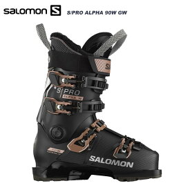 SALOMON サロモン スキーブーツ S/PRO ALPHA 90 W GW Black/Rose metal/Silver 23-24 モデル レディース