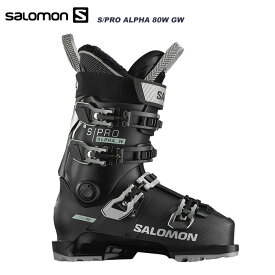 SALOMON サロモン スキーブーツ S/PRO ALPHA 80 W GW Black/White moss/Silver 23-24 モデル レディース