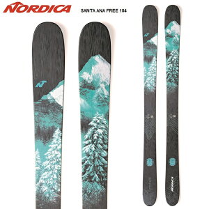 Nordica ノルディカ スキー板 SANTA ANA FREE 110 板単品 22-23 モデル レディース