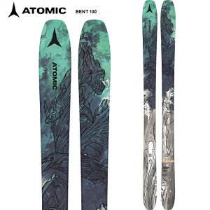 ATOMIC アトミック スキー板 BENT 100 板単品 22-23 モデル