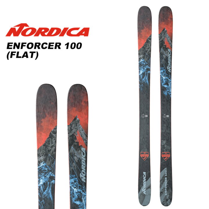 楽天市場】Nordica ノルディカ スキー板 ENFORCER 100 (FLAT) 板単品 