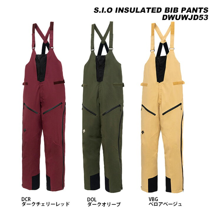 楽天市場】DESCENTE DWUWJD53 S.I.O INSULATED BIB PNT/ALL Mountain  