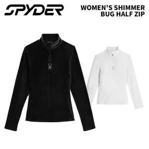 SPYDER WOMEN'S SHIMMER BUG HALF ZIP 24-25(2025)f XpC_[ XL[EFA Vc fB[X