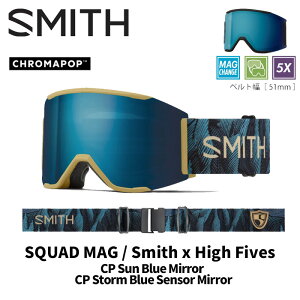 SMITH X~X S[O SQUAD MAG / SMITH x HIGH FIVES / CP SUN BLUE MIRROR 24-25 f
