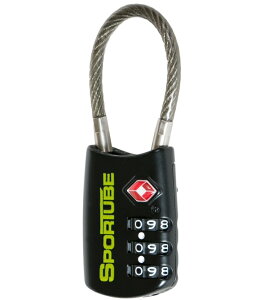 SPORTUBE【TSA Combination Cable LOCK】ダイヤル式ワイヤーロック ケーブルロック ティーエスエーロック 旅行用のワイヤーロック
