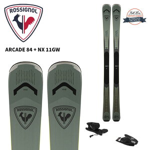 ROSSIGNOL ���V�j���[�� �X�L�[�� ARCADE 84 + NX 11GW �r���f�B���O�Z�b�g 26-27���f��