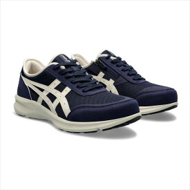 [asics walking]アシックスウォーキングメンズウォーキングシューズハダシウォーカー メンズ3E(1291A056)(400)ネイビーブルー/ライトベージュ